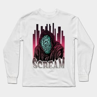 Scream VI (Scream 6) ghostface lostface horror movie graphic design Long Sleeve T-Shirt